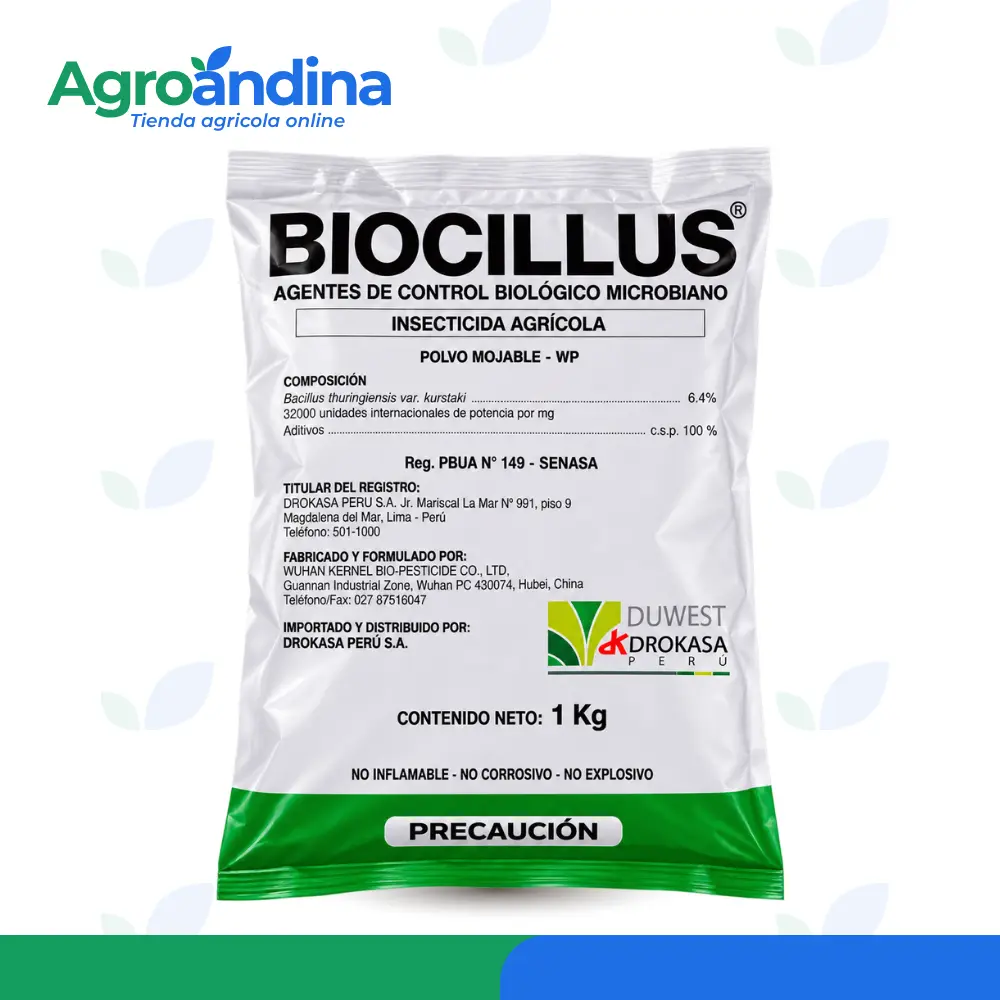 Insecticida biológico con Bacillus thuringiensis Biocillus insecticida biológico Bacillus thuringiensis 1