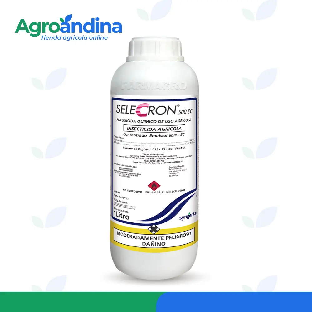SELECRON Selecron 500 EC insecticida acaricida Profenofos 500 g/L