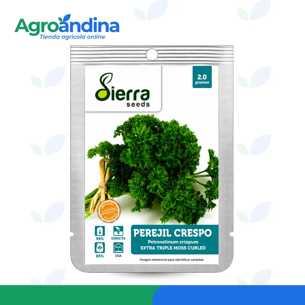 Semilla de perijil crespo 2r Semilla de Perejil Crespo Sierra Seeds 2 g
