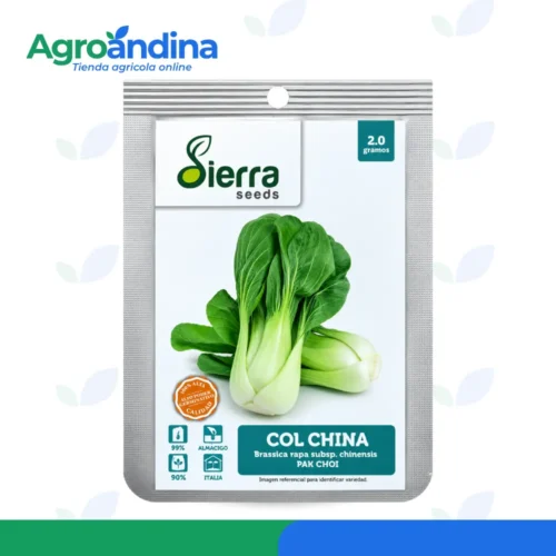 Semillas de Col China Pak Choi 2gr Semillas de Col China Pak Choi Sierra Seeds sobre de 2 g