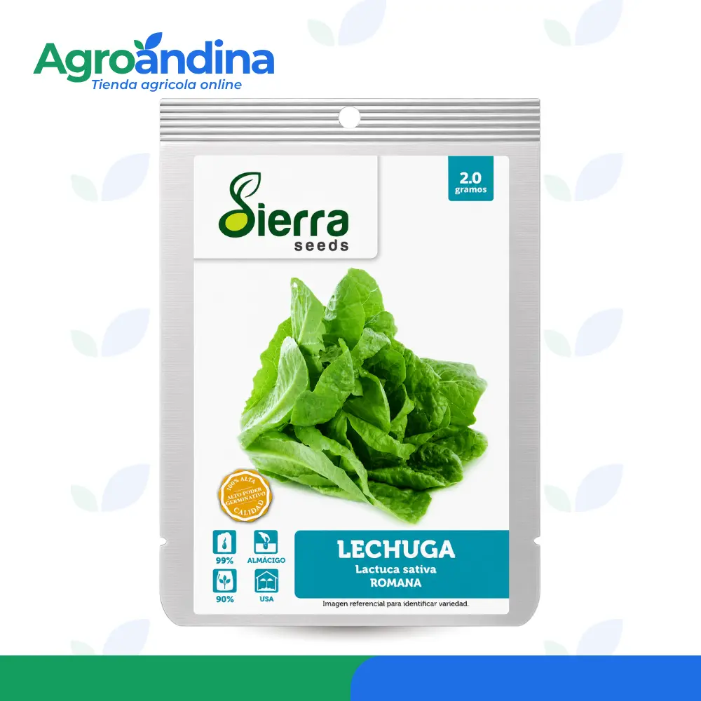 Semillas de Lechuga Romana Sierra Seeds 2 g