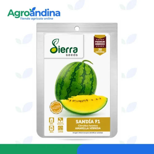 sandia f1 hibrida 20 semilla Semillas de Sandía Amarilla F1 Híbrida Sierra Seeds de 20 semillas