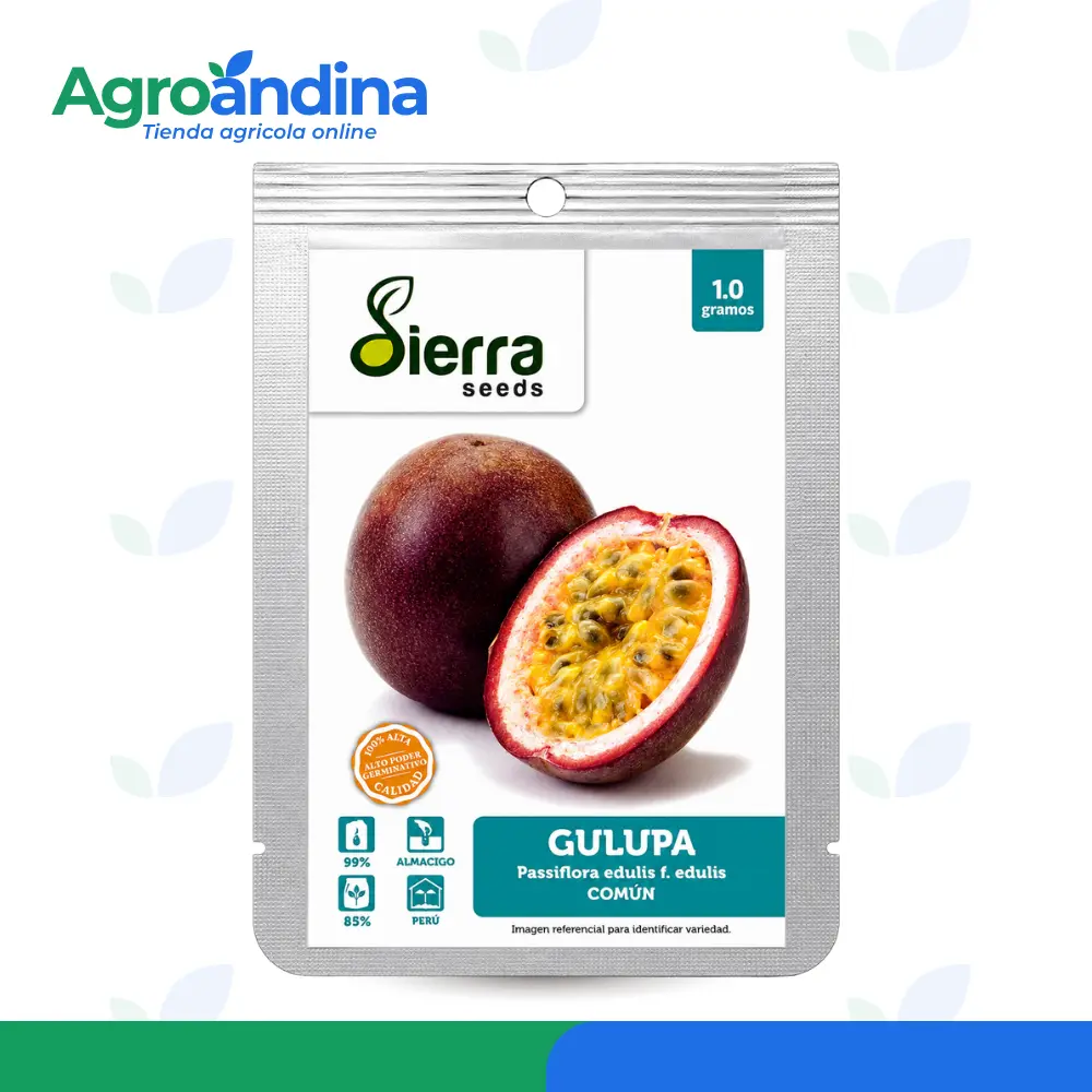 Semilla de Gulupa Común Sierra Seeds en sobre de 10 gramos