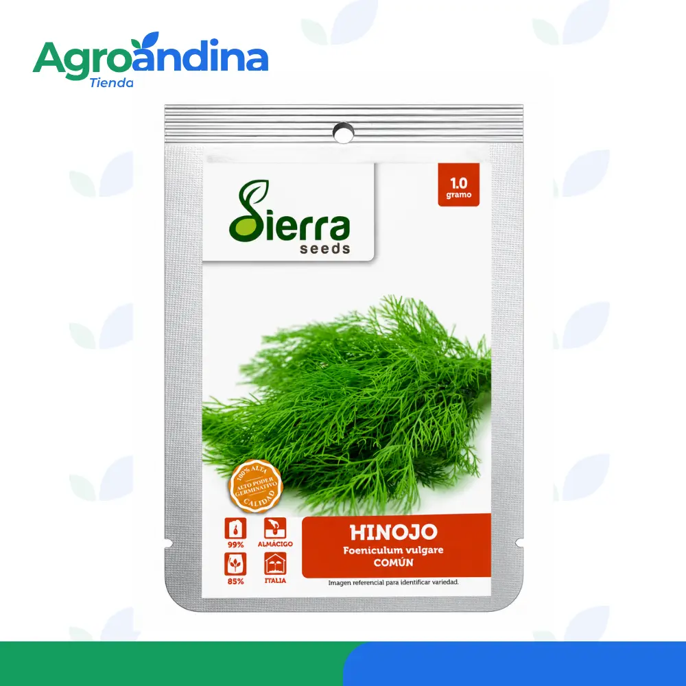 Semilla de Hinojo Común Sierra Seeds de 1 gramo Semilla de Hinojo Común Sierra Seeds en sobre de 1 gramo