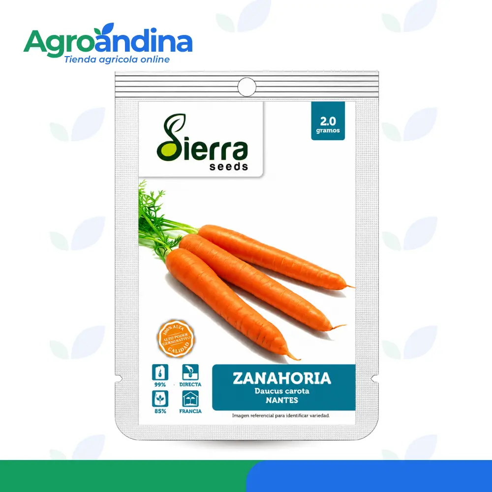 Instrucciones de siembra de Zanahoria Nantes Sierra Seeds