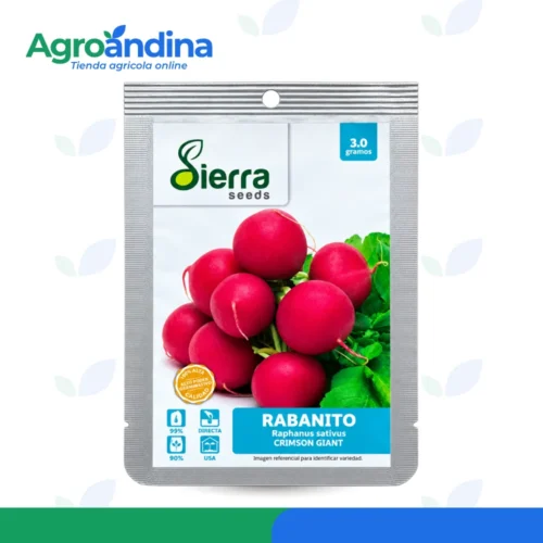 Semilla de rabanito Crimson Giant 3 g – Sierra Seeds Semilla de rabanito Crimson Giant 3 g Sierra Seeds