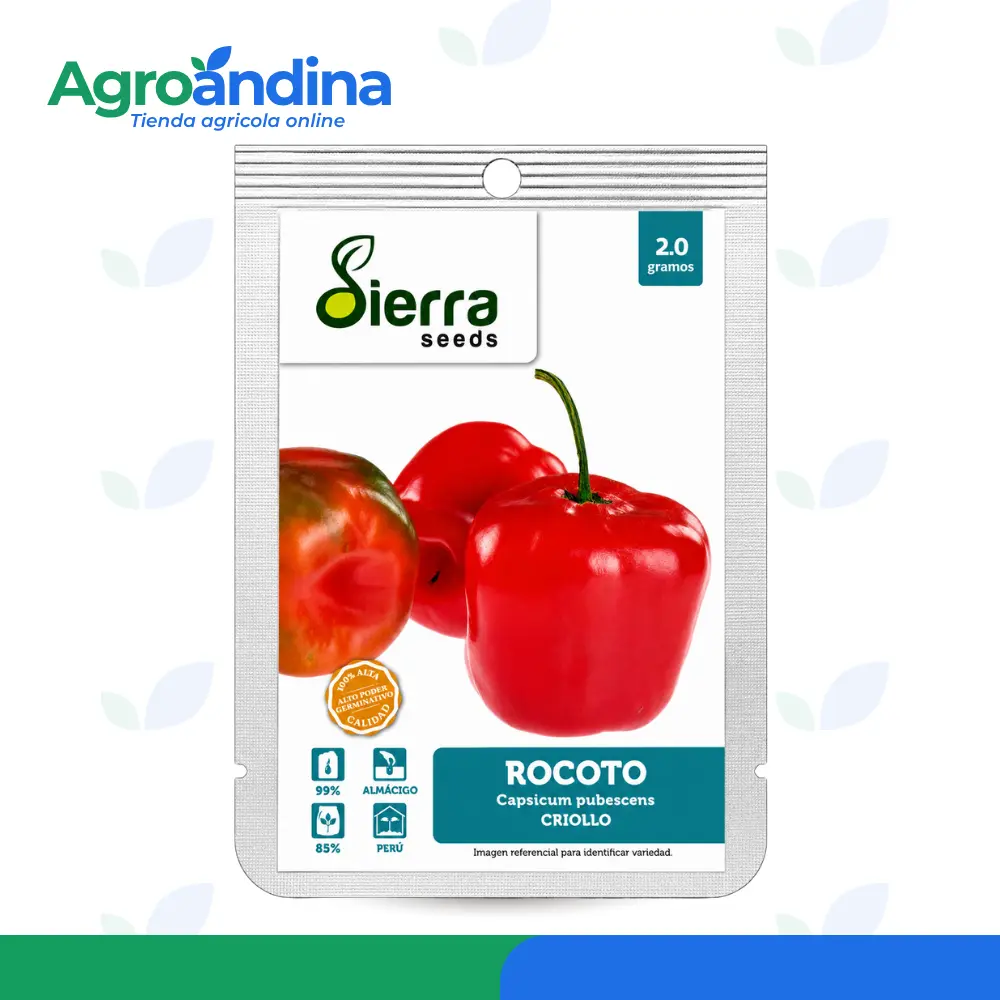 Semilla de rocoto 2r Semilla de Rocoto Criollo Sierra Seeds 2 g