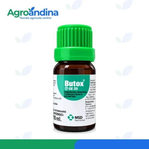 butox-10-ml-msd-deltametrina Butox 10 ml MSD ectoparasiticida veterinario con deltametrina