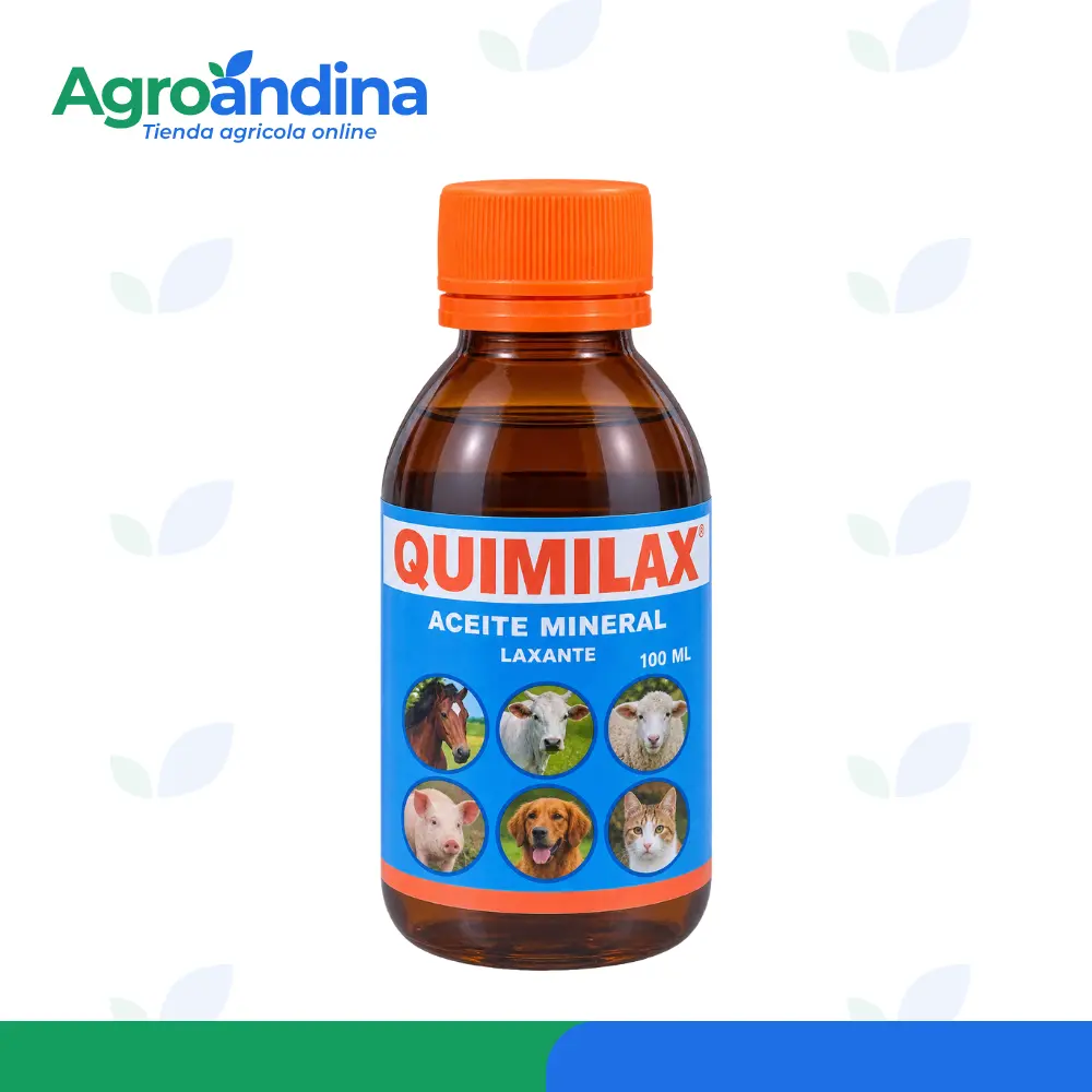 quimilax-500ml-etiqueta-posterior Quimilax Aceite Mineral Laxante Veterinario