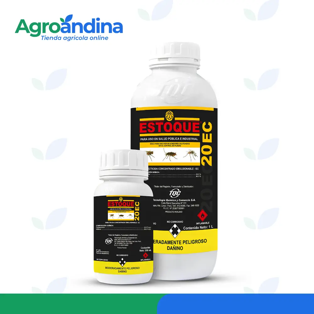 ESTOQUE® 20 EC Cipermetrina 20% – Insecticida para Salud Pública