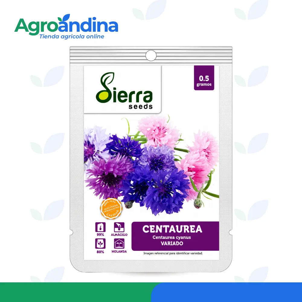 semilla-centaurea-variada-sierra-seeds-05g Semilla de Centaurea variada Sierra Seeds sobre de 0.5 g
