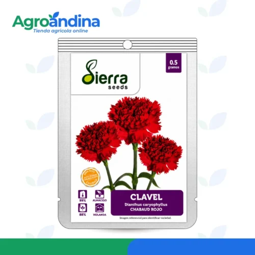 Semilla de Clavel Chabaud Rojo Sierra Seeds 0.5 g