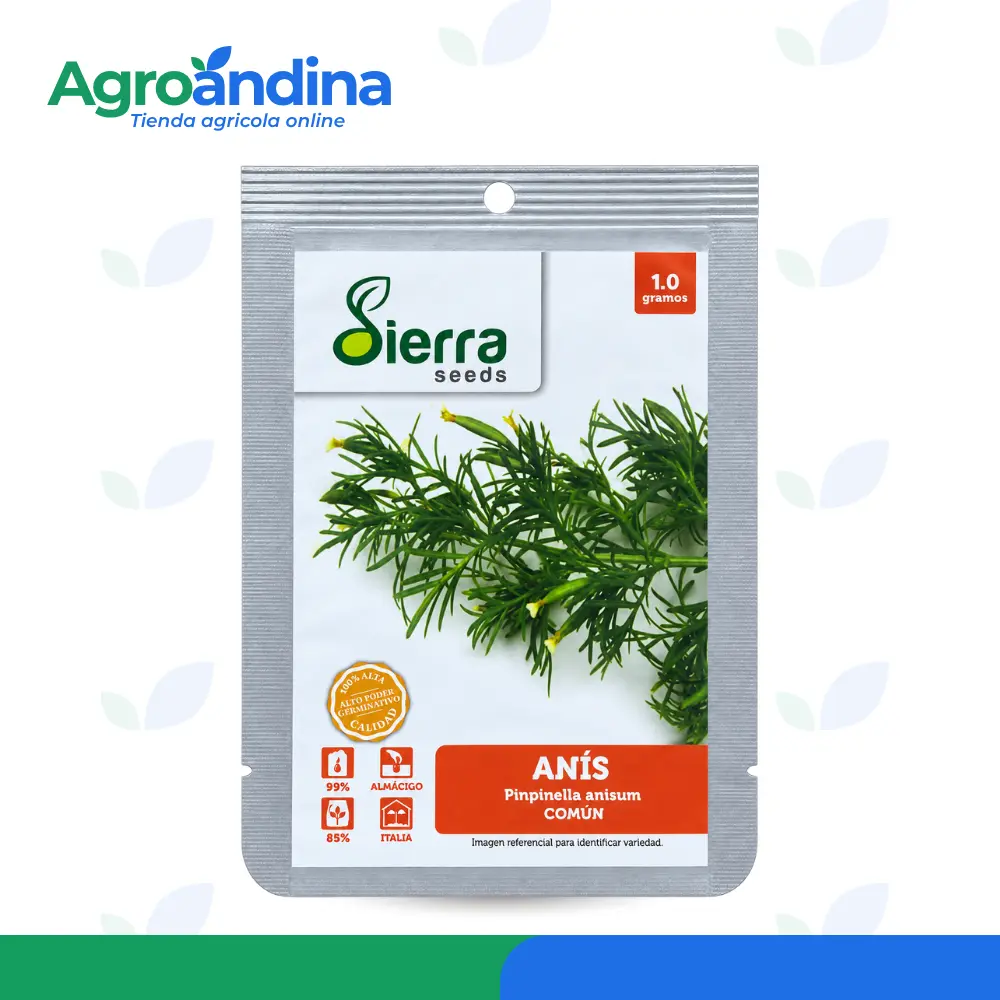 Semilla de Anís Común Sierra Seeds presentación de 1 g