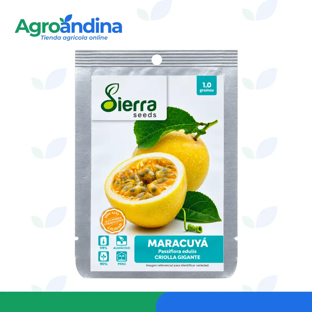 Semilla de Maracuyá Criolla Gigante Sierra Seeds 1 g