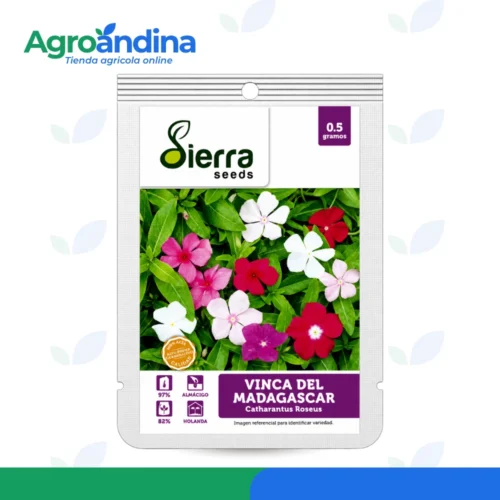 semilla-vinca-madagascar-sierra-seeds-05g Semilla de Vinca del Madagascar Sierra Seeds sobre de 0.5 g