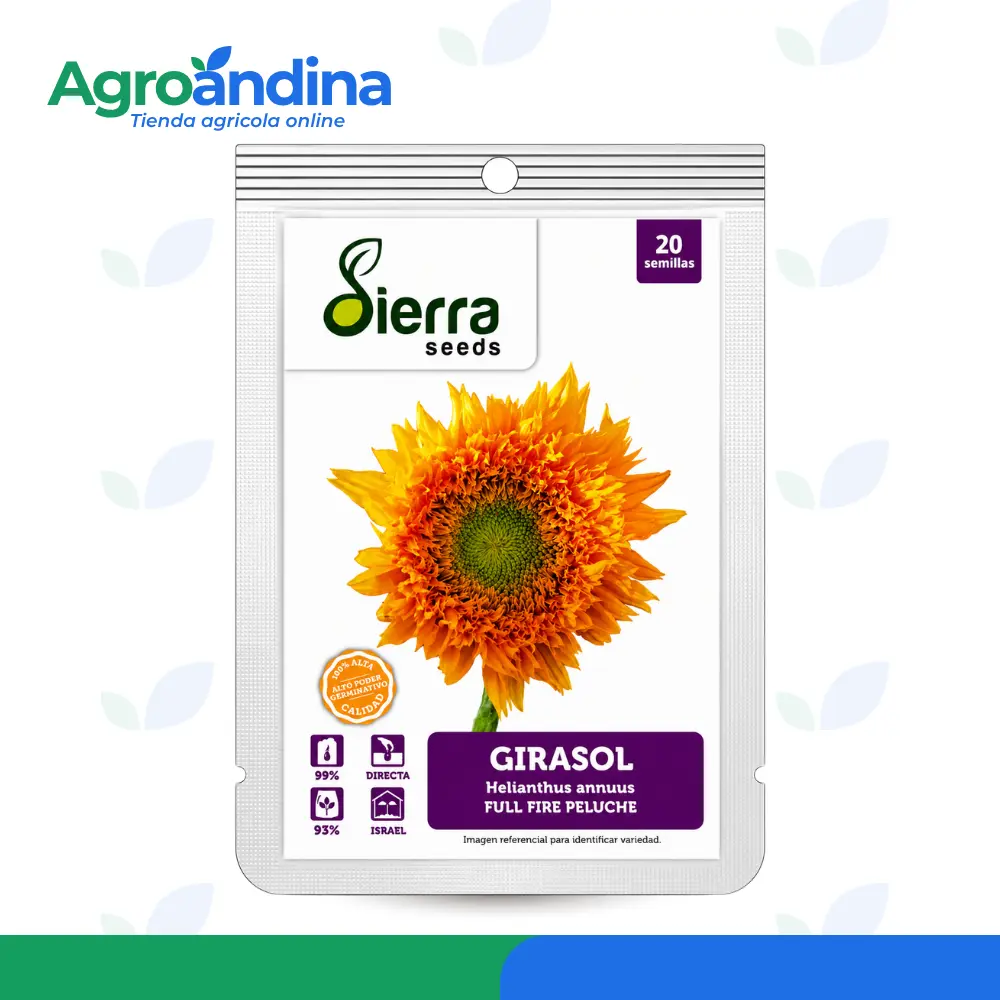 Semillas de Girasol Full Fire Peluche Sierra Seeds 20 semillas
