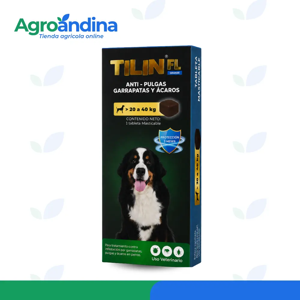tilin-fl-grande-perros-20-a-40-kg.webp Tilin FL Grande para perros de 20 a 40 kg, caja con una tableta